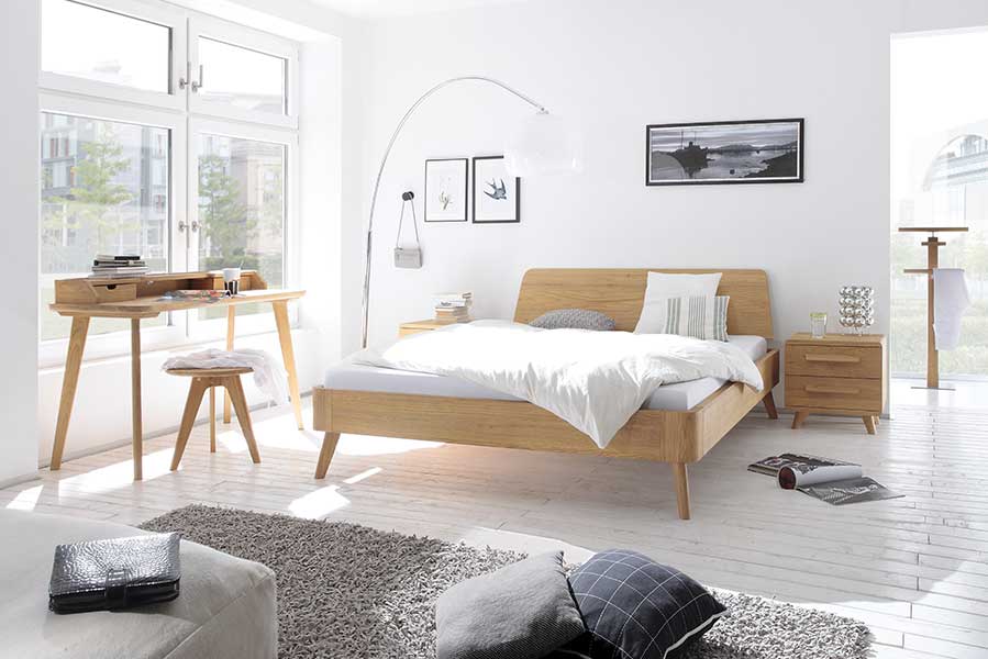 Betten Sperlich Daunenbetten und Daunenkissen vom Hersteller | Bettgestell helles Holz